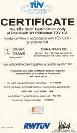 ISO certification